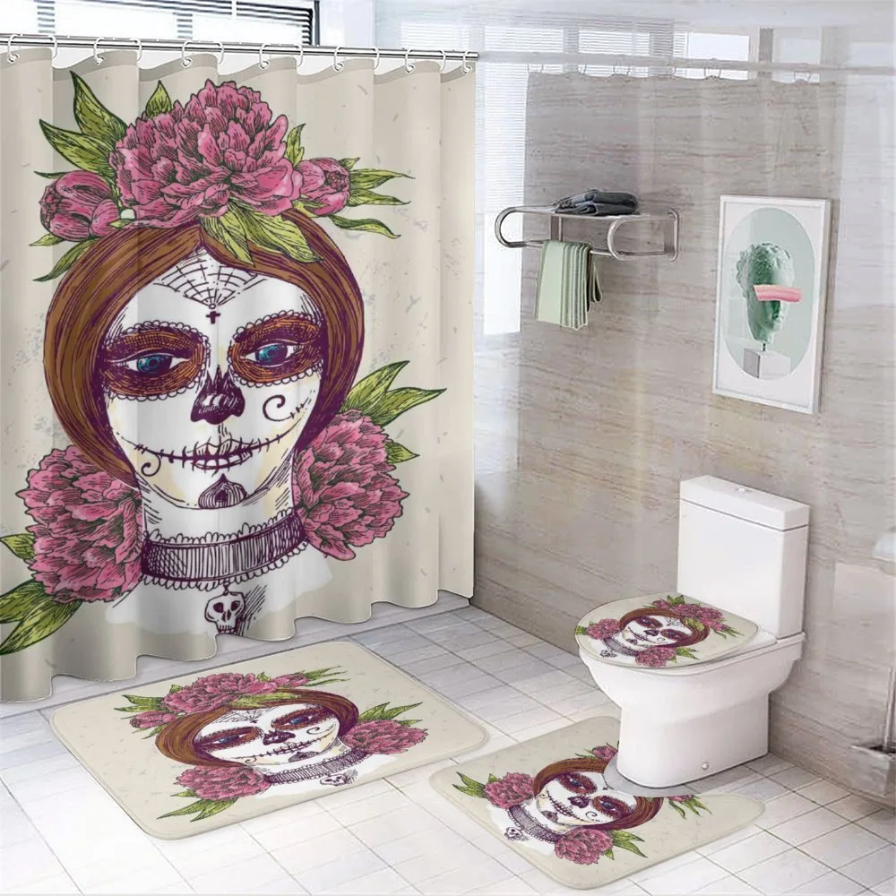 Girl with Makeup — 4-Piece Bathroom Set preview
