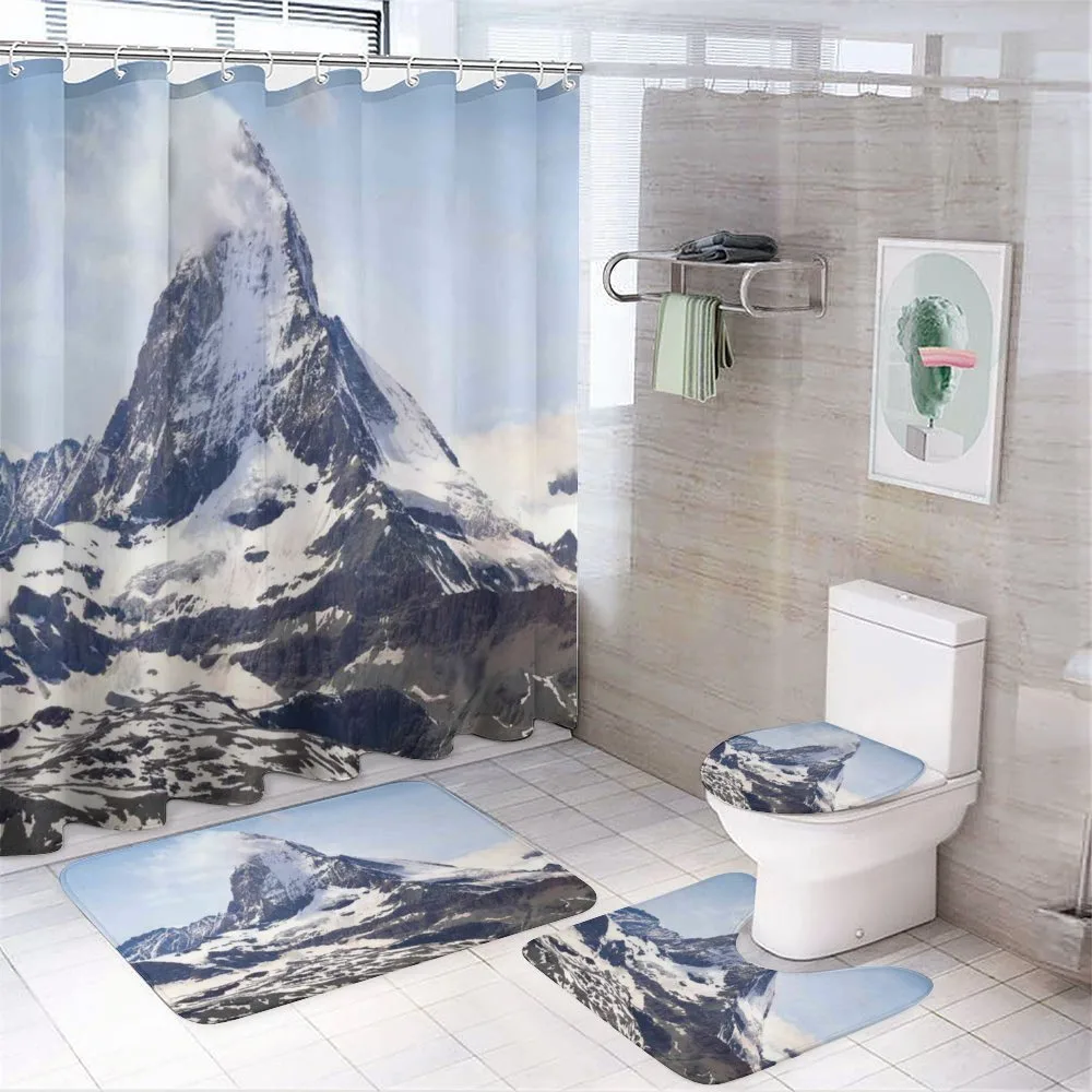 Glacier Summit Scenery — 4-Piece Bathroom Set preview