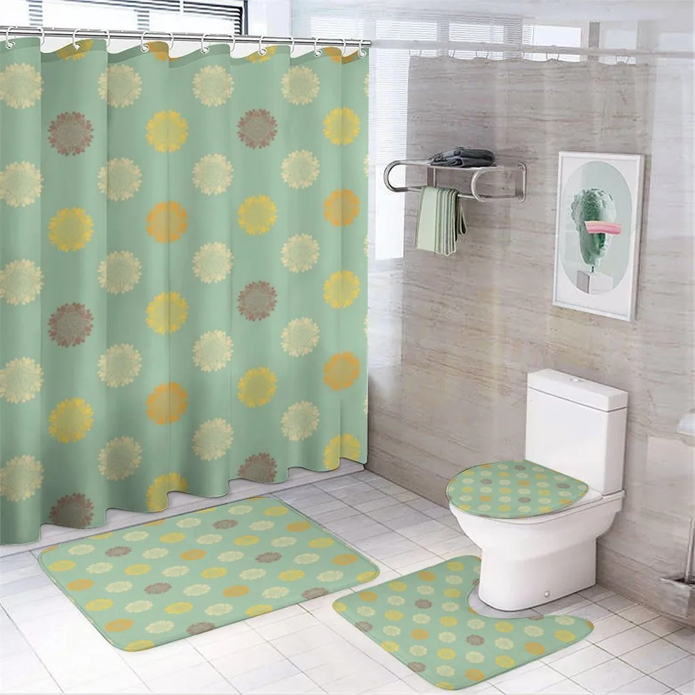 Rustic Flower Flair Art — 4-Piece Bathroom Set preview