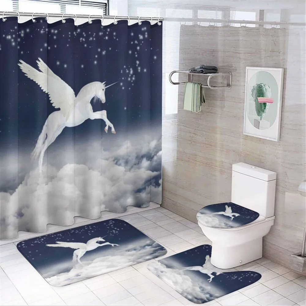 Unicorn Animal — 4-Piece Bathroom Set preview