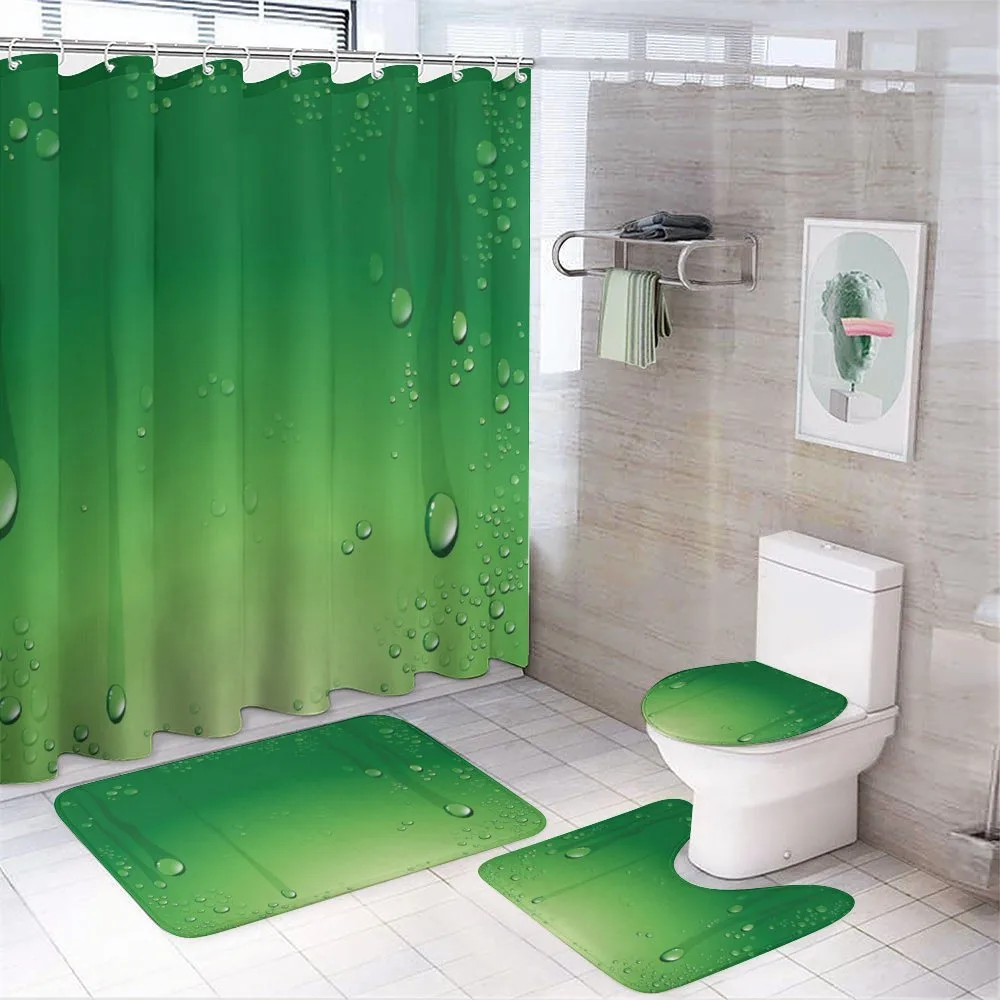 Abstract Art Water Drops — 4-Piece Bathroom Set preview