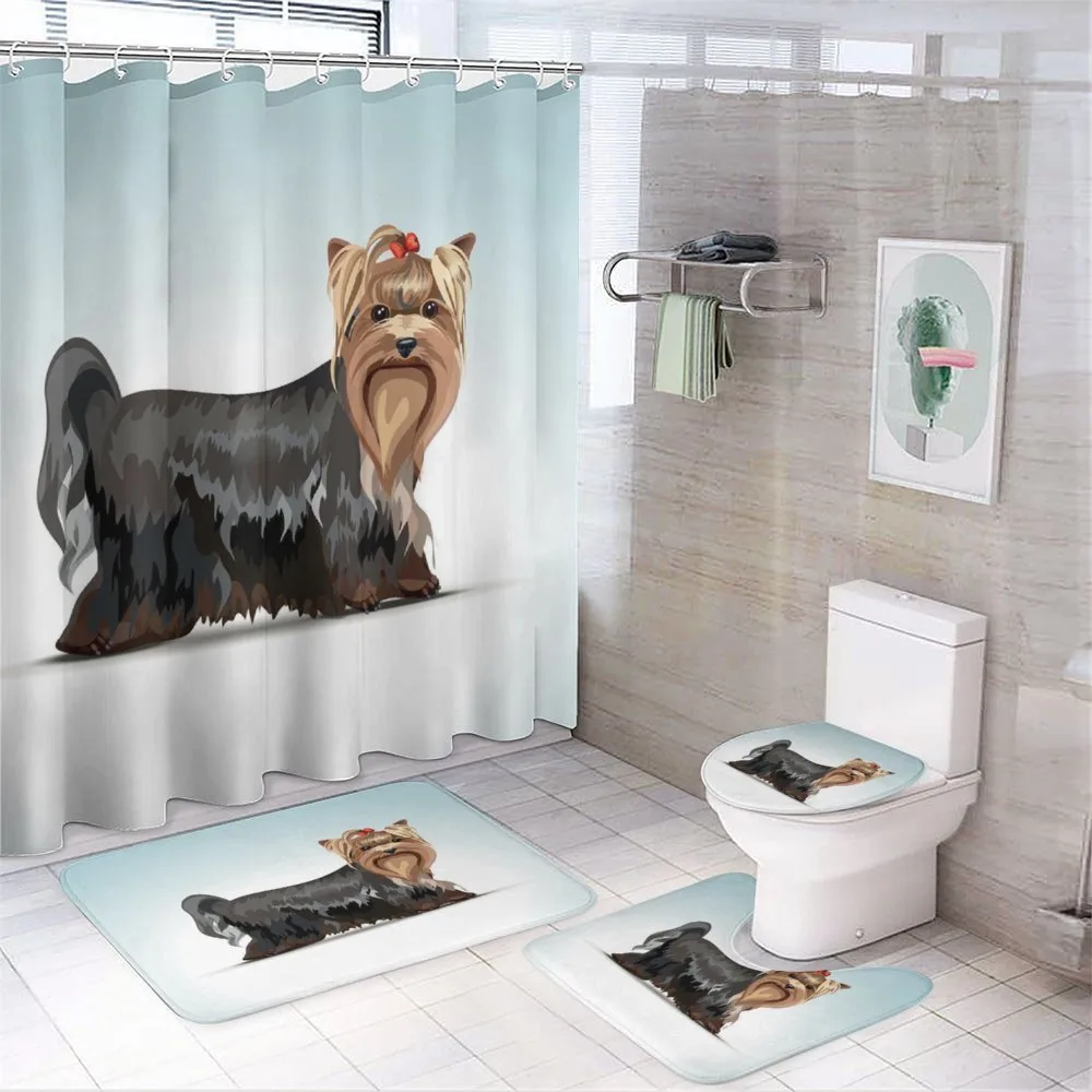 Bow Head Meshed Colors 4-Piece Bathroom Set product video