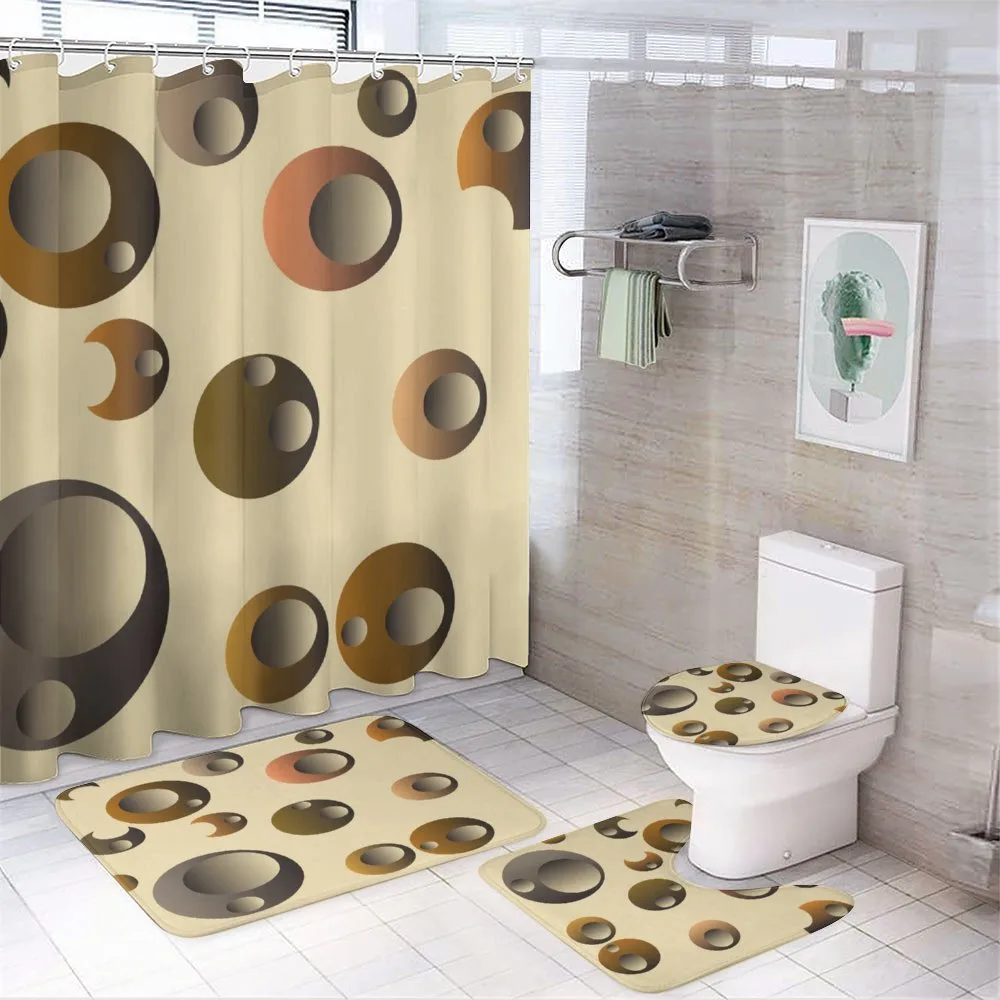 Funky Bubbles Round — 4-Piece Bathroom Set preview
