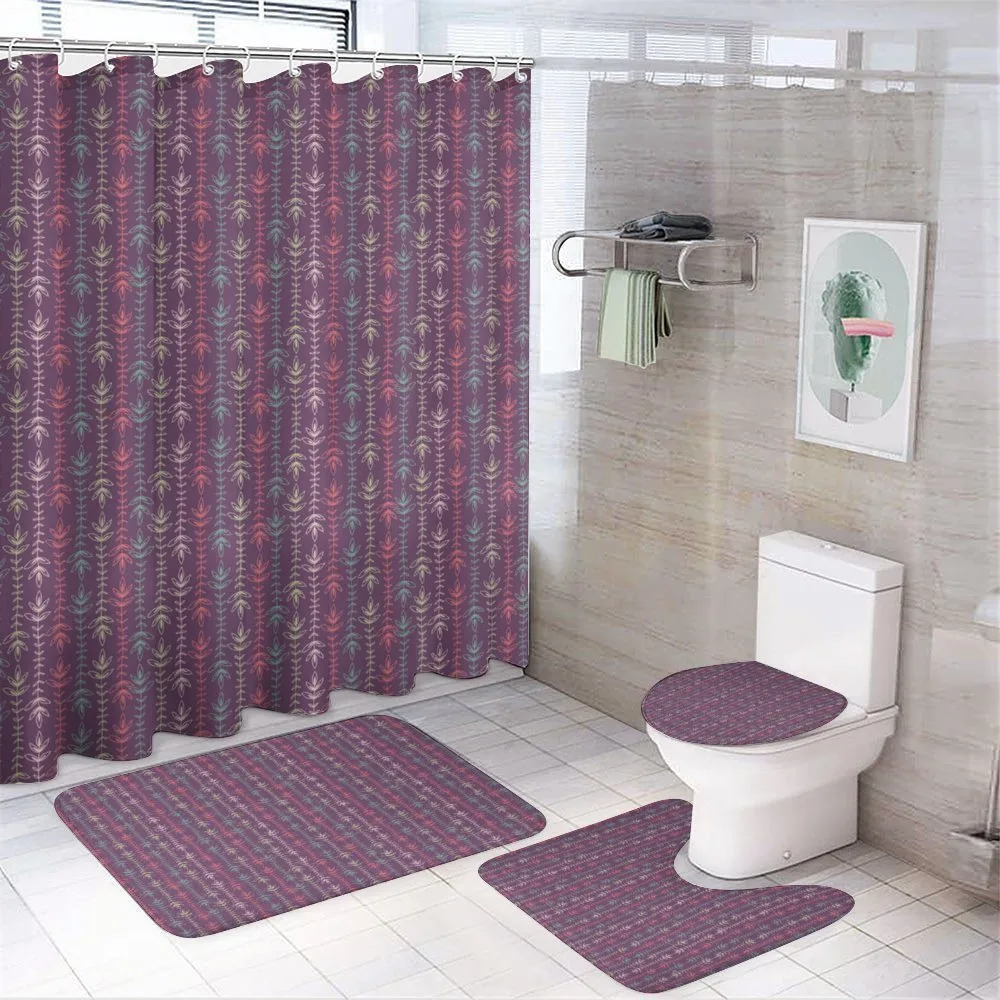 Leaves in Ethnic Style — 4-Piece Bathroom Set preview
