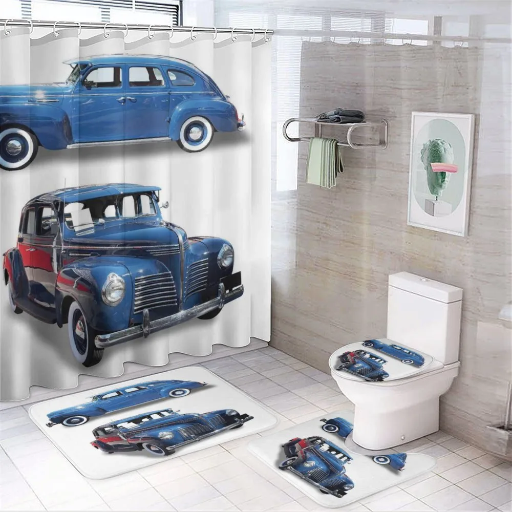 Old Antique Vehicle 4-Piece Bathroom Set product video