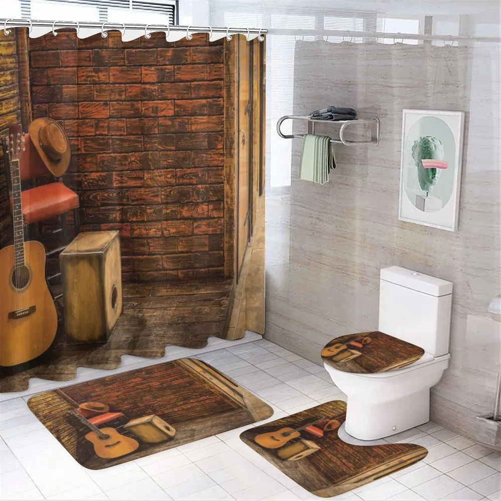Wooden Stage Pub Cafe — 4-Piece Bathroom Set preview