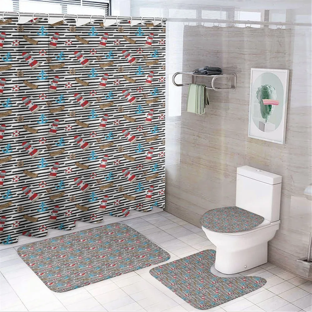 Cartoon Marine — 4-Piece Bathroom Set preview