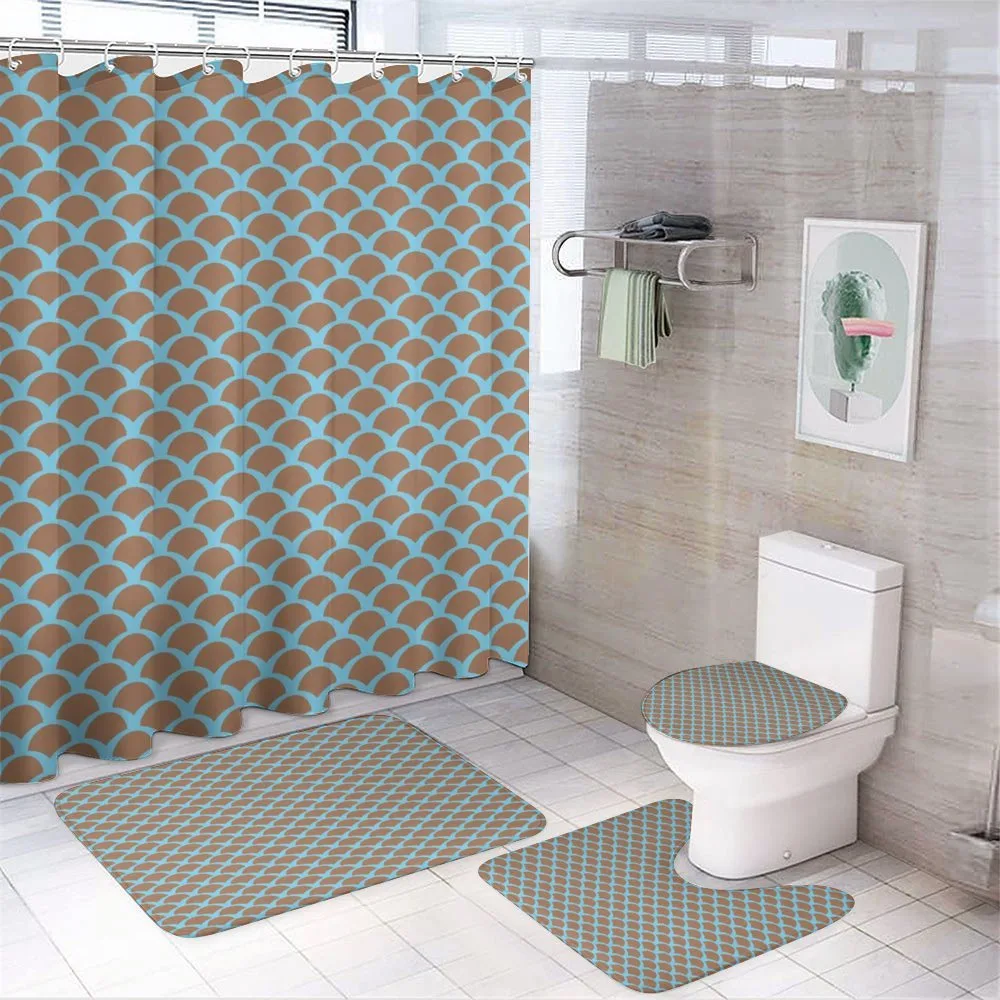 Animal Scales Pattern — 4-Piece Bathroom Set preview