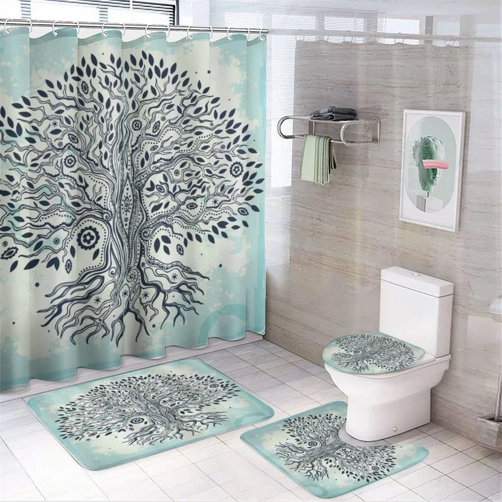 Creative Chinese Bonsai Tree — 4-Piece Bathroom Set preview