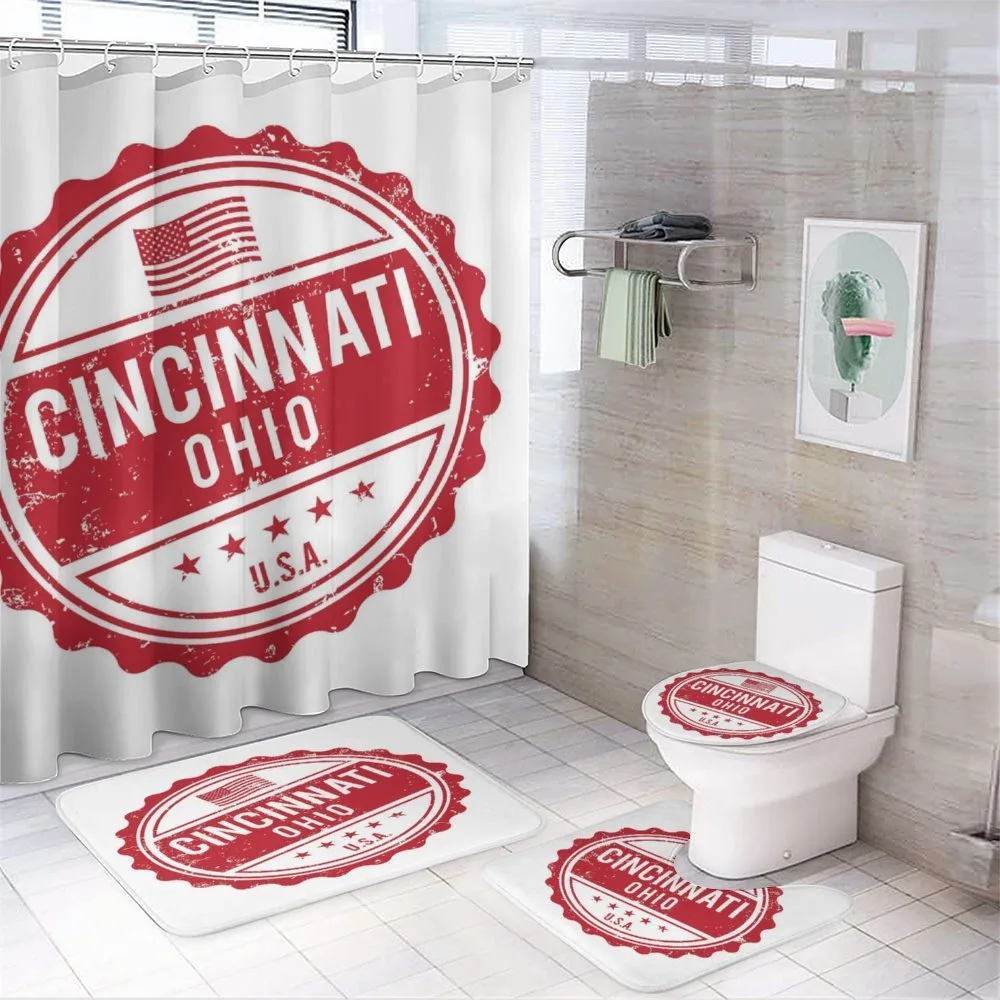 Seal with Flag of USA — 4-Piece Bathroom Set preview