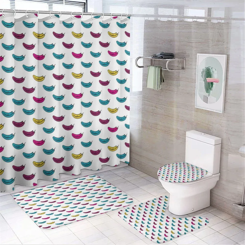 Tribal Folklore Pattern — 4-Piece Bathroom Set preview