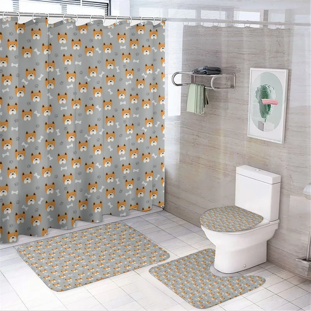 Puppy Paws and Bones — 4-Piece Bathroom Set preview