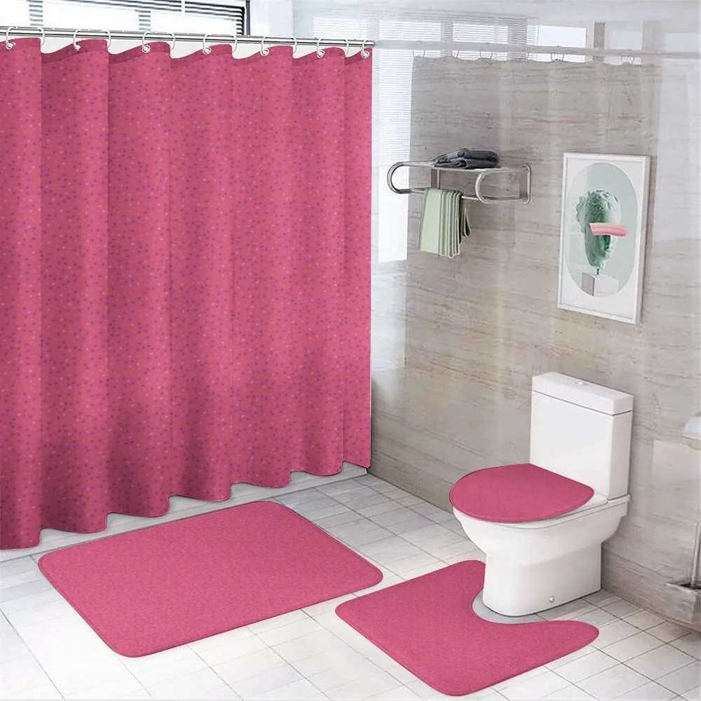 Romantic Tiny Spread Hearts — 4-Piece Bathroom Set preview