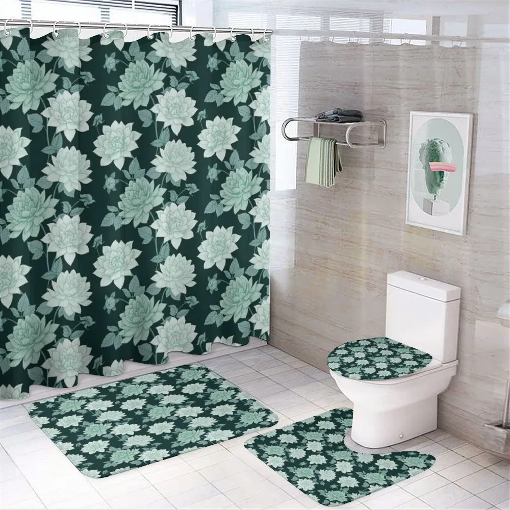Shabby Plant Romantic — 4-Piece Bathroom Set preview