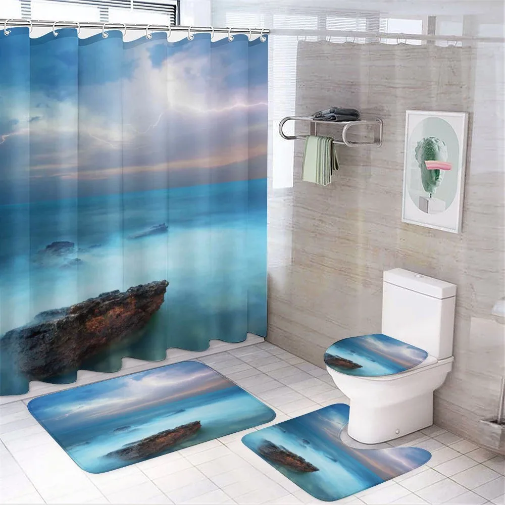Tropic Sea Storm — 4-Piece Bathroom Set preview