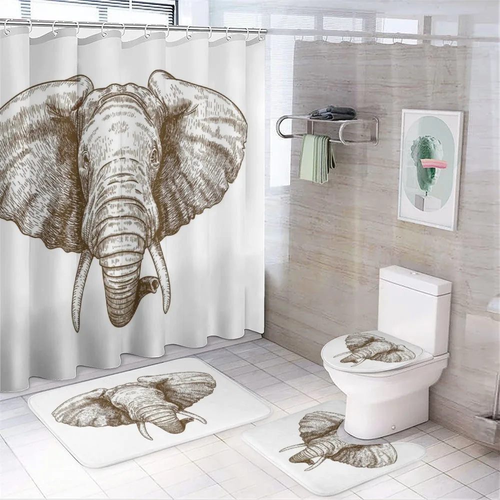 Animal Portrait — 4-Piece Bathroom Set preview