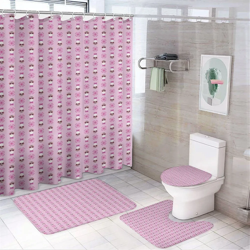 Animal with Glasses Scarf — 4-Piece Bathroom Set preview