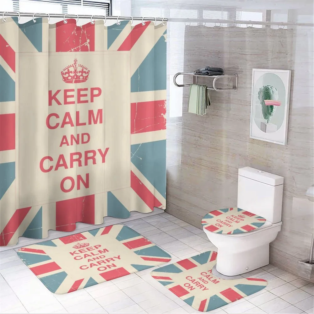 Carry on British Flag — 4-Piece Bathroom Set preview