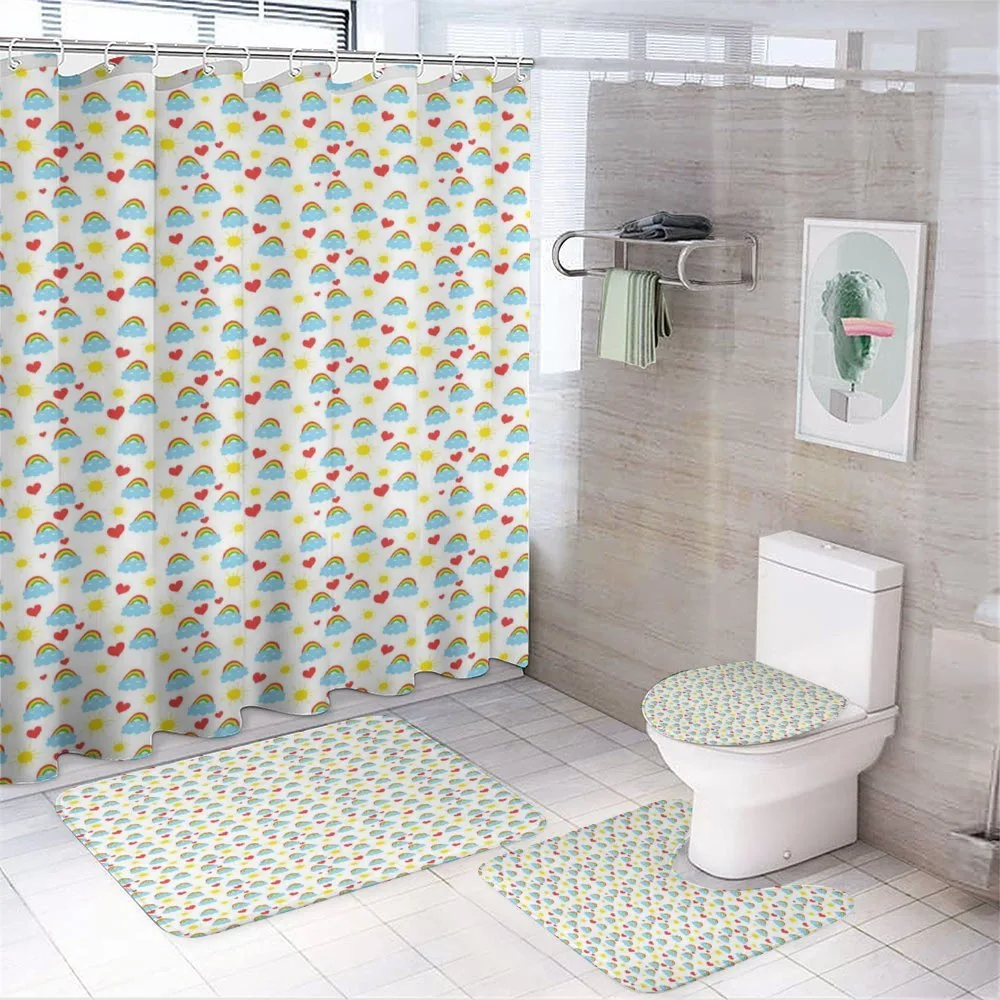 Clouds Rainbow Sun Nursery — 4-Piece Bathroom Set preview