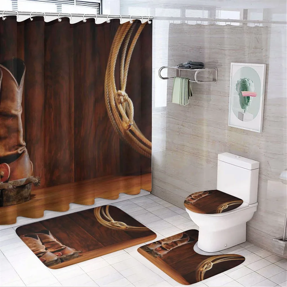 Cowboy Wild Sports — 4-Piece Bathroom Set preview