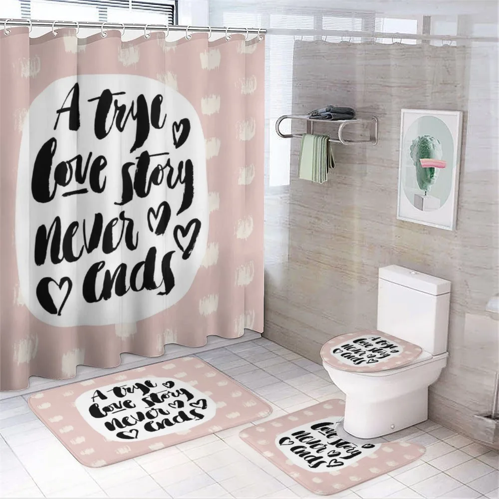 Love Story Saying — 4-Piece Bathroom Set preview