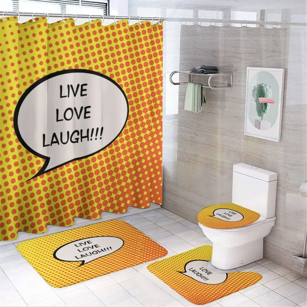 Speech Bubble — 4-Piece Bathroom Set preview