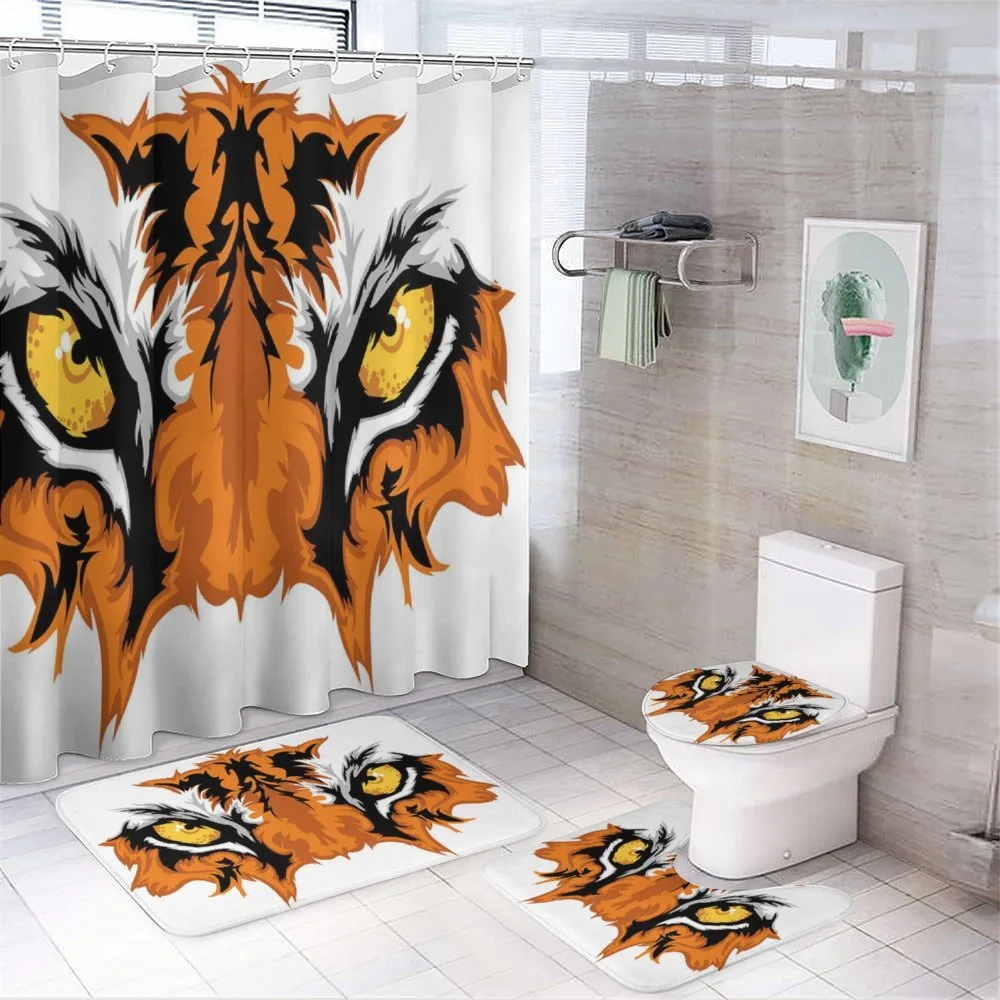 Tiger Bengal Cat African — 4-Piece Bathroom Set preview