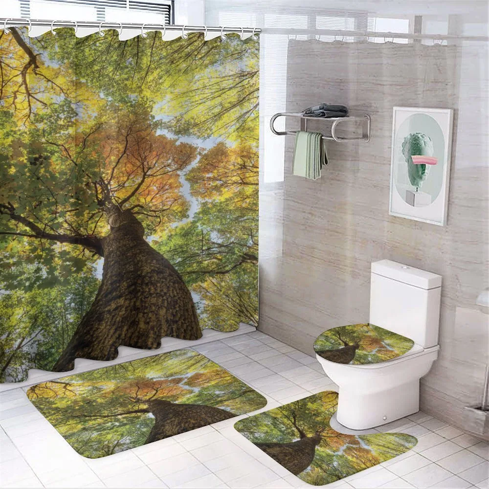 Autumn Tree of Nature Photo — 4-Piece Bathroom Set preview