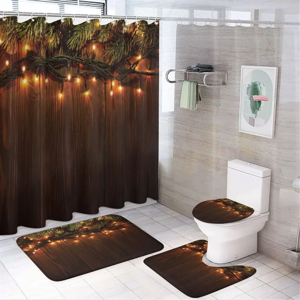 Christmas Theme — 4-Piece Bathroom Set preview