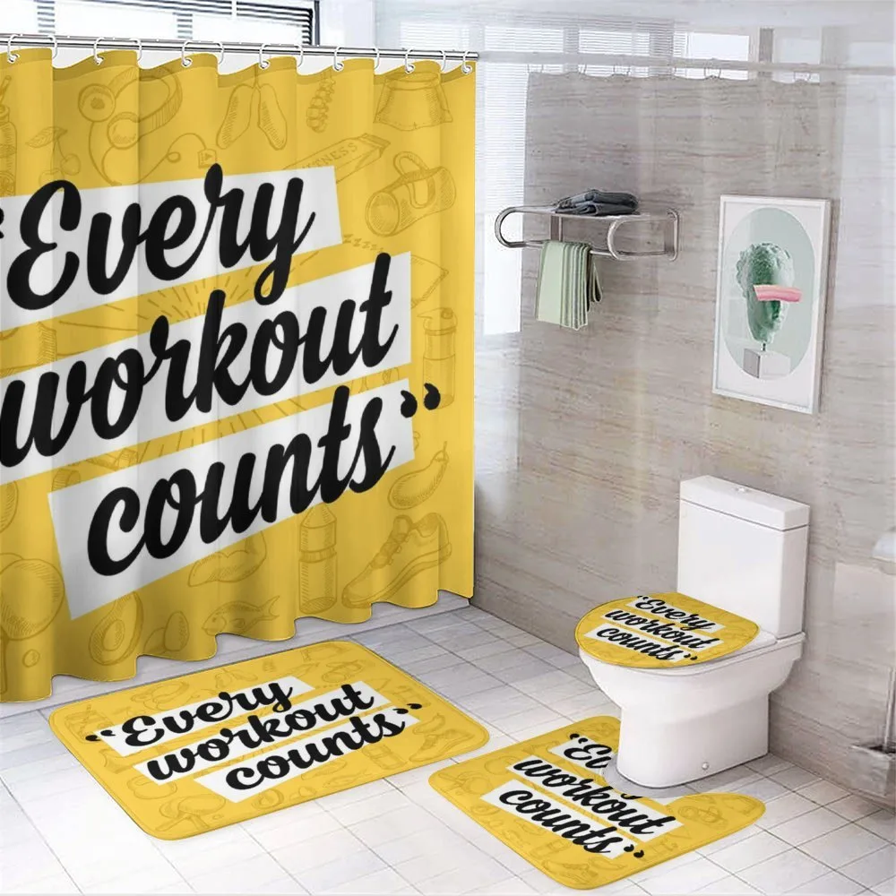 Every Workout Counts — 4-Piece Bathroom Set preview