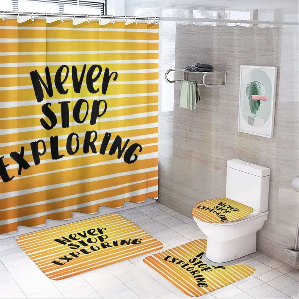 Never Stop Exploring Ombre — 4-Piece Bathroom Set preview