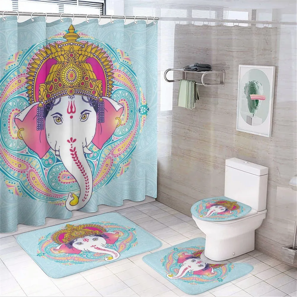 Paisley Leaves Ceremony 4-Piece Bathroom Set product video