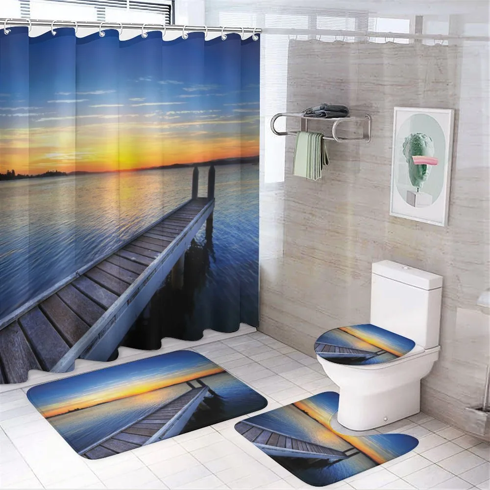 Tranquil Summer Sunset — 4-Piece Bathroom Set preview