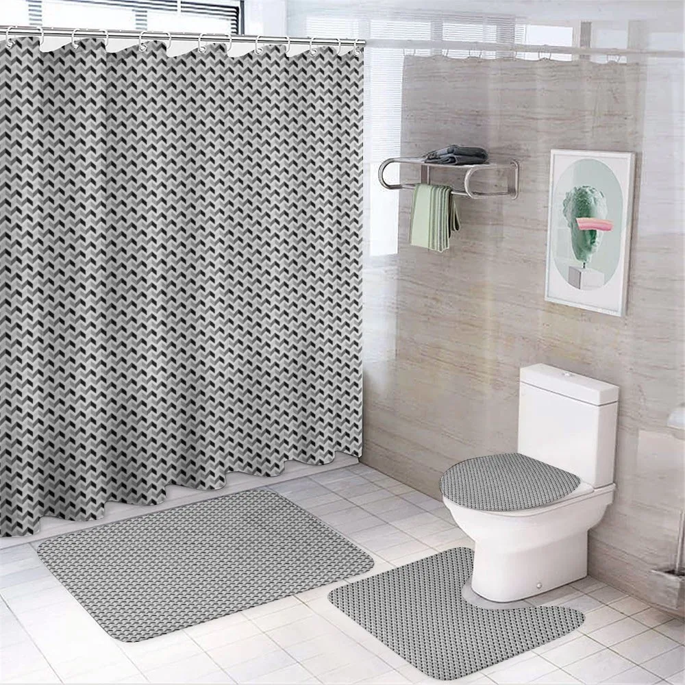 Triangles Dimensional — 4-Piece Bathroom Set preview