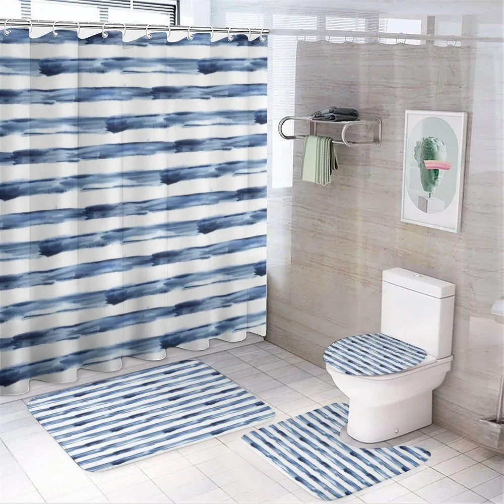 Watercolor Brush — 4-Piece Bathroom Set preview