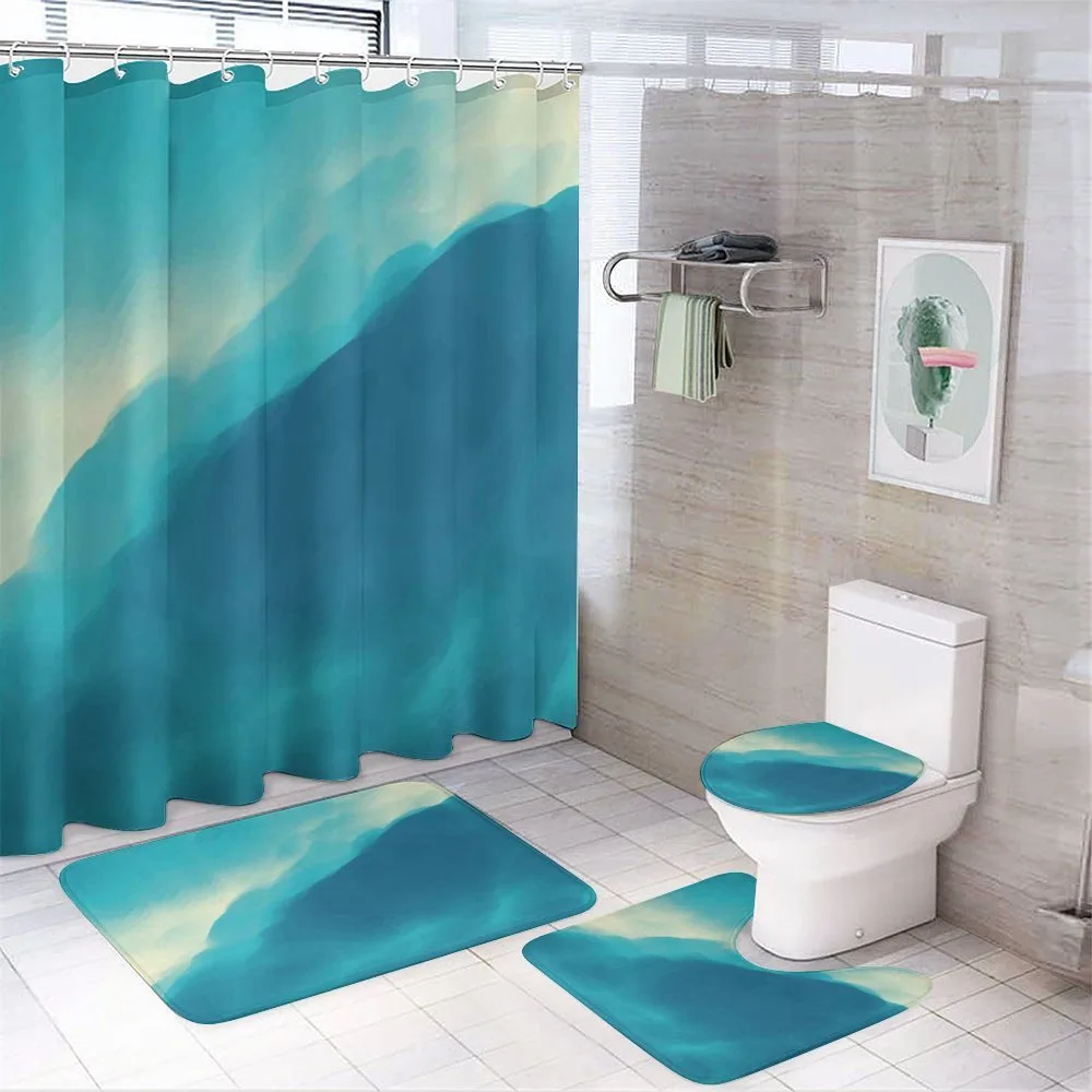 Artwork Cloud Wave — 4-Piece Bathroom Set preview