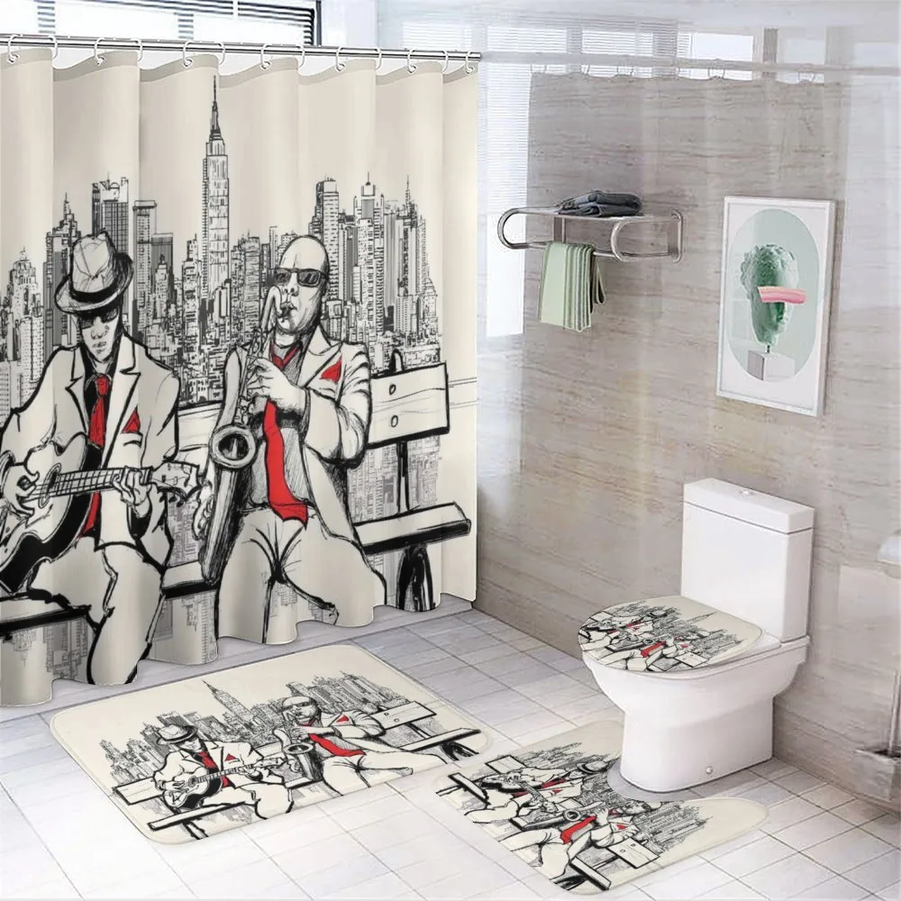 Beats in New York Night — 4-Piece Bathroom Set preview