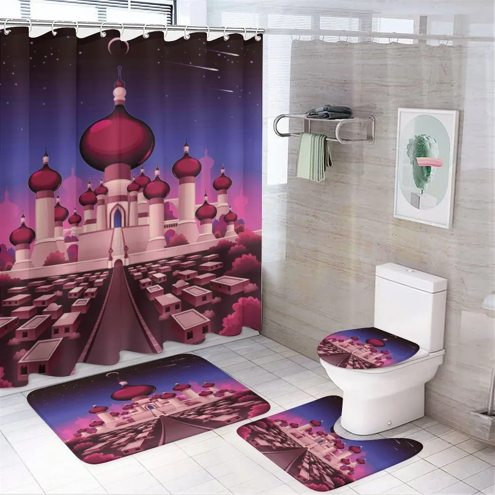Castle at Night — 4-Piece Bathroom Set preview