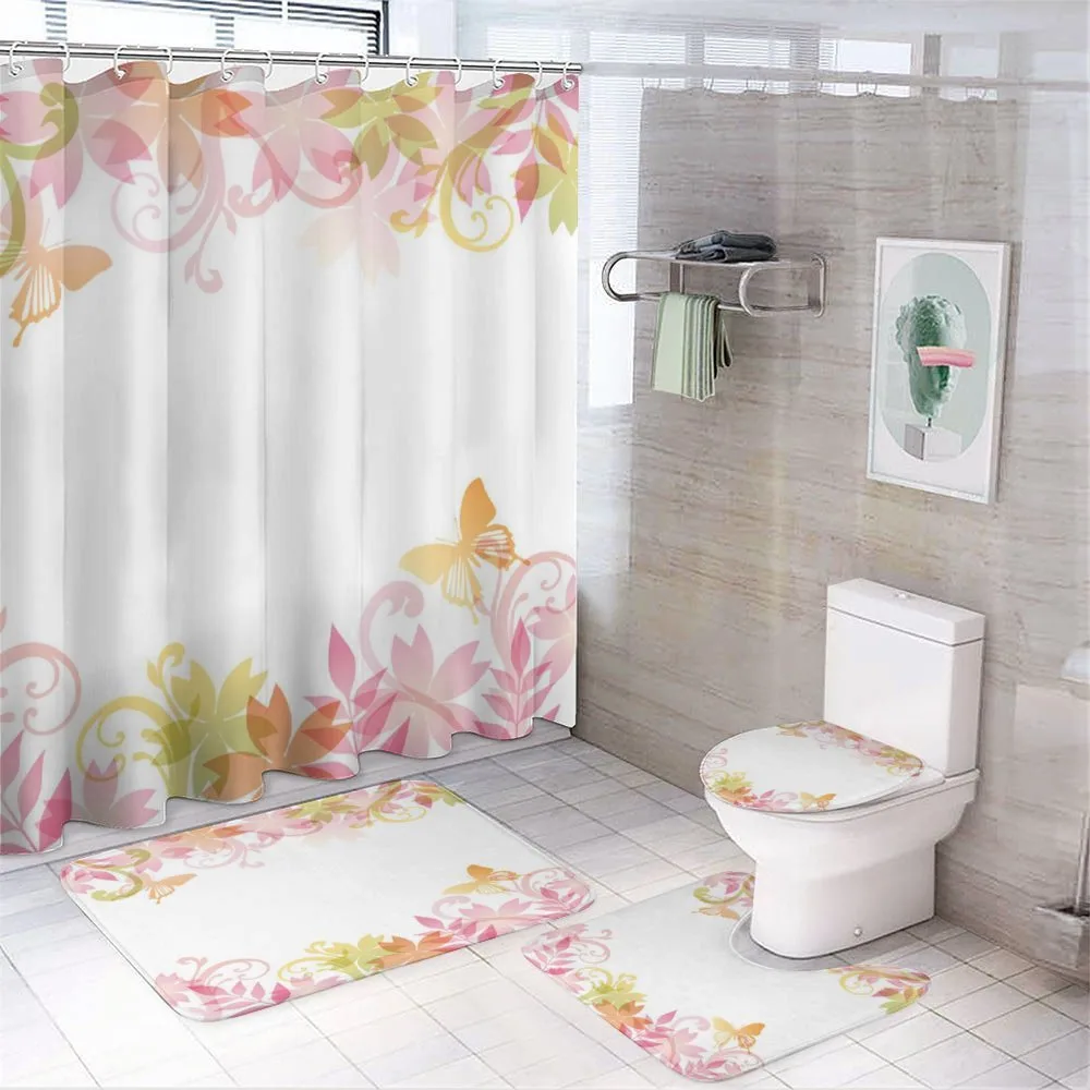 Floral Spring Wreath — 4-Piece Bathroom Set preview
