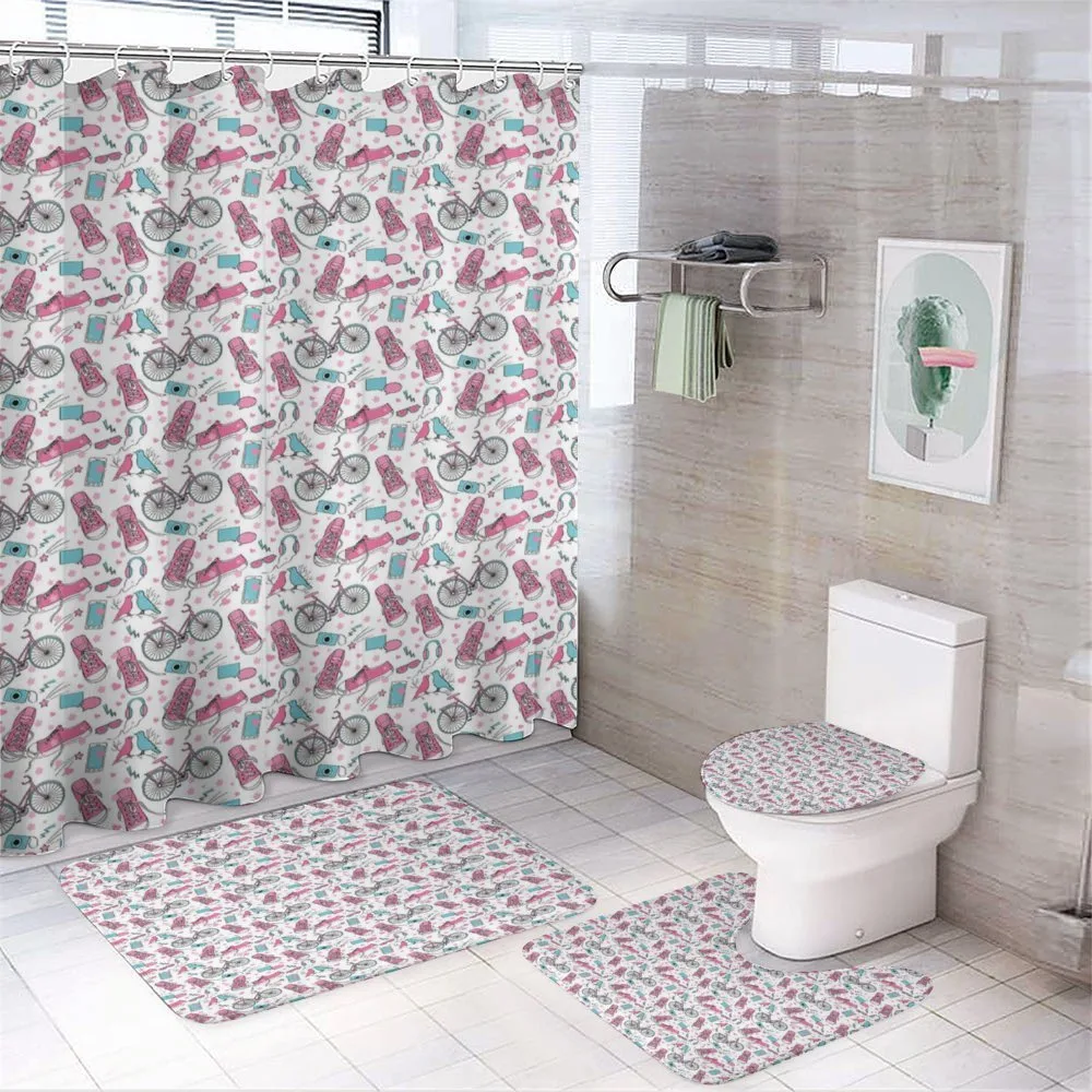 Hipster Teen Girls — 4-Piece Bathroom Set preview