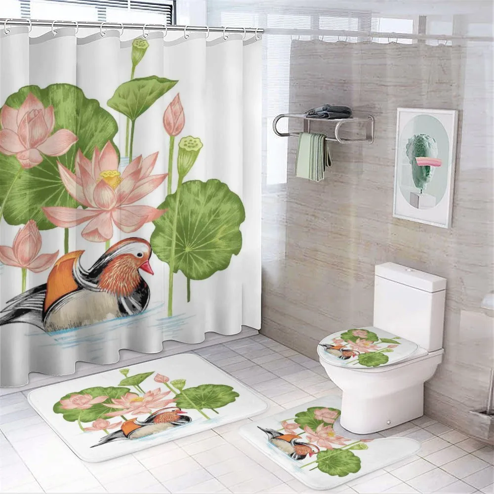 Mandarin in Pond — 4-Piece Bathroom Set preview