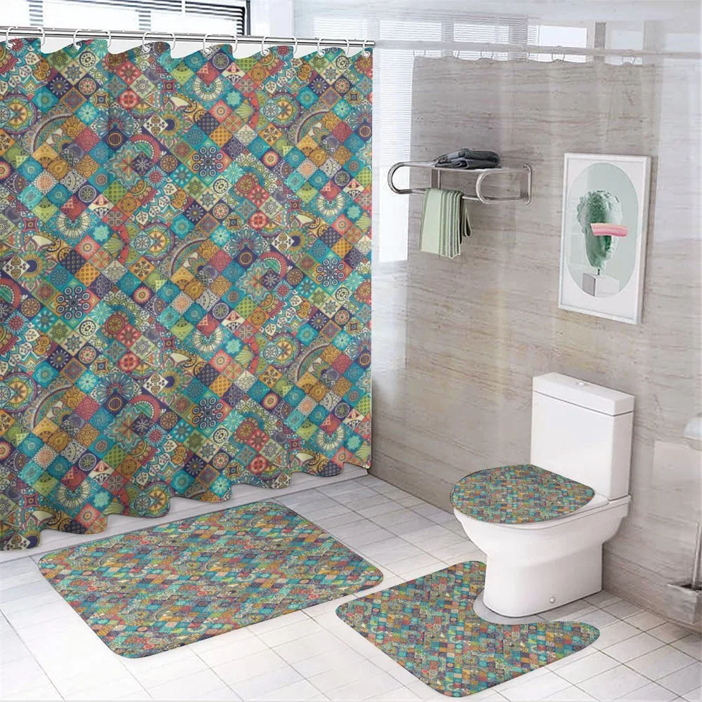 Oriental Motifs — 4-Piece Bathroom Set preview