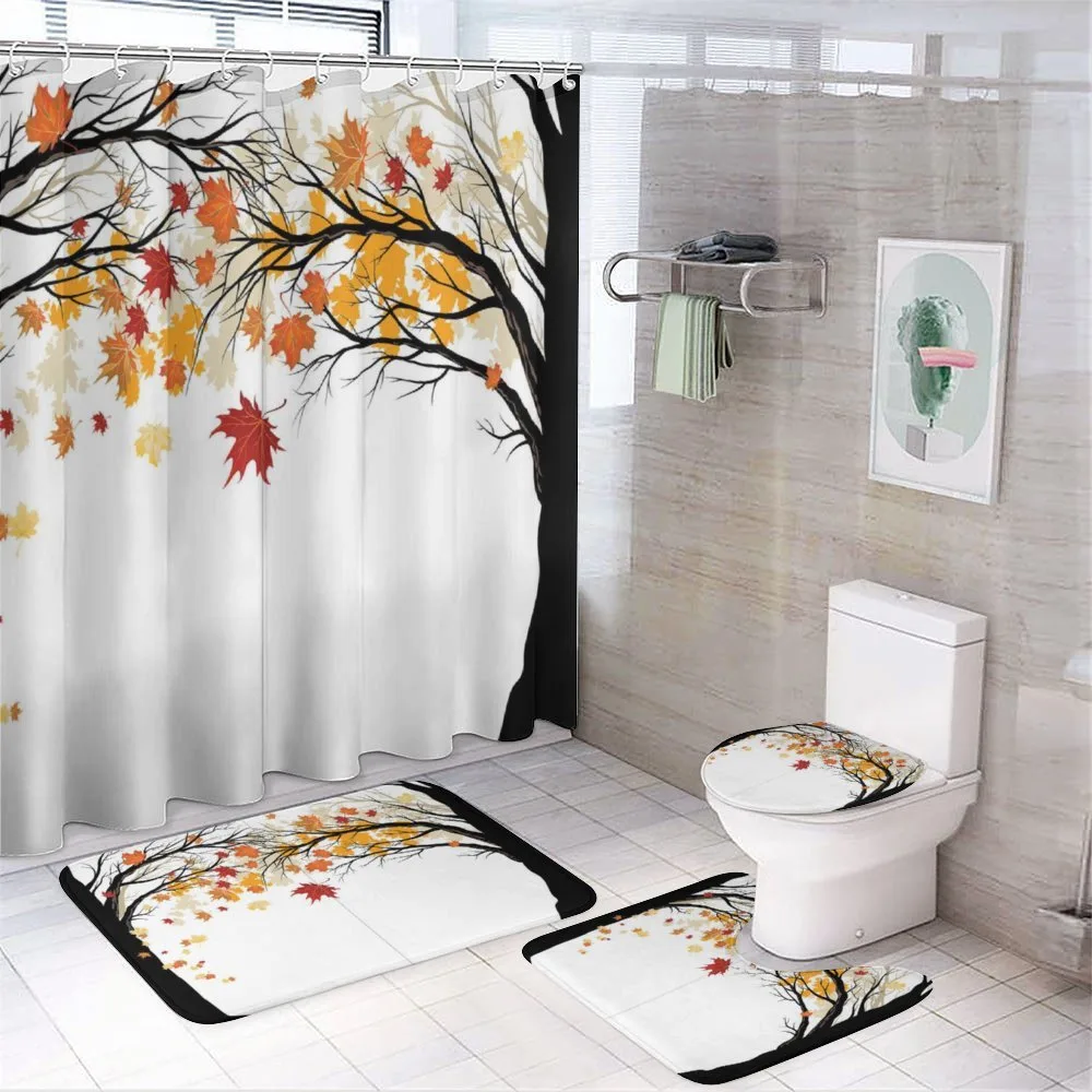 Trees with Dried Leaves — 4-Piece Bathroom Set preview