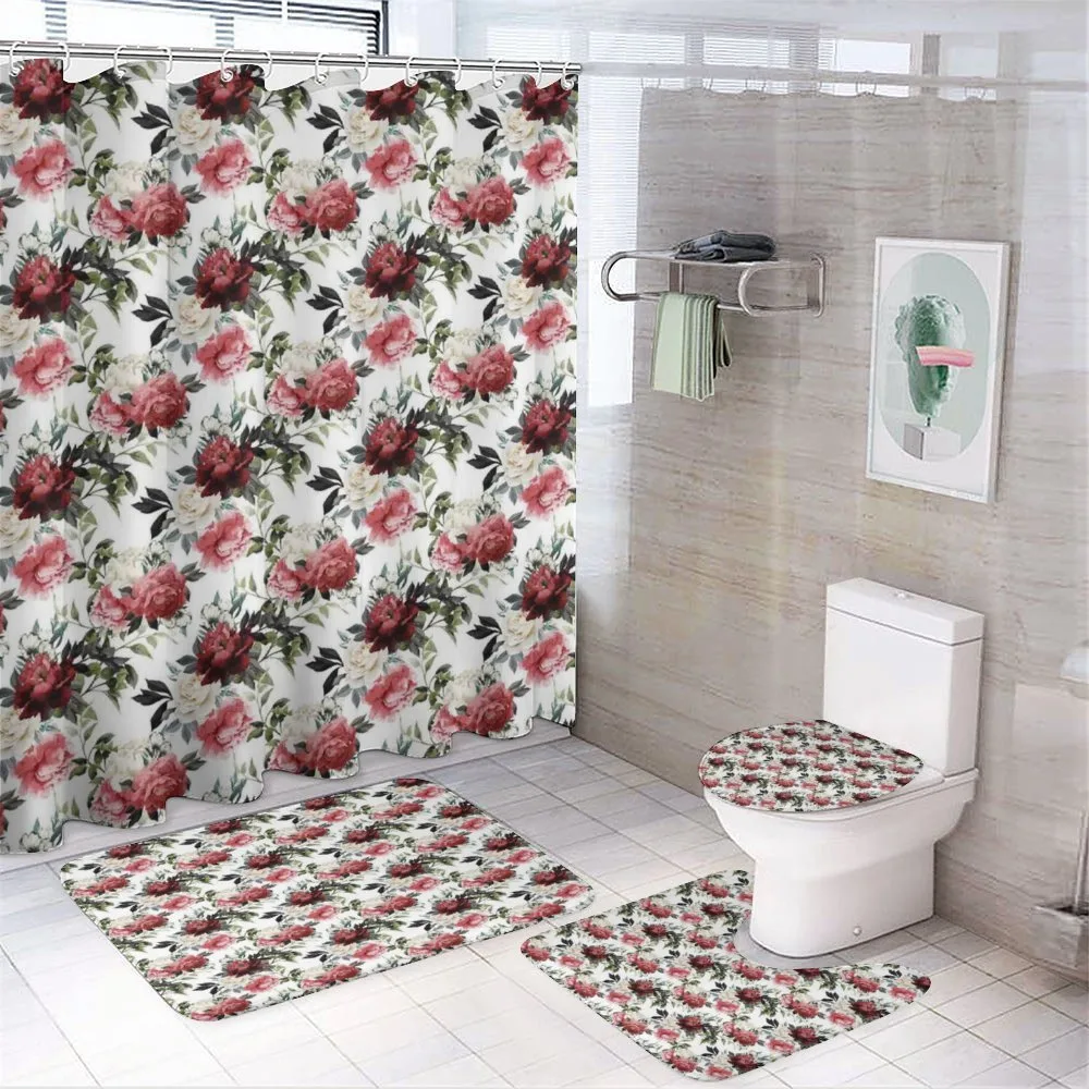 Flower Roses Buds — 4-Piece Bathroom Set preview