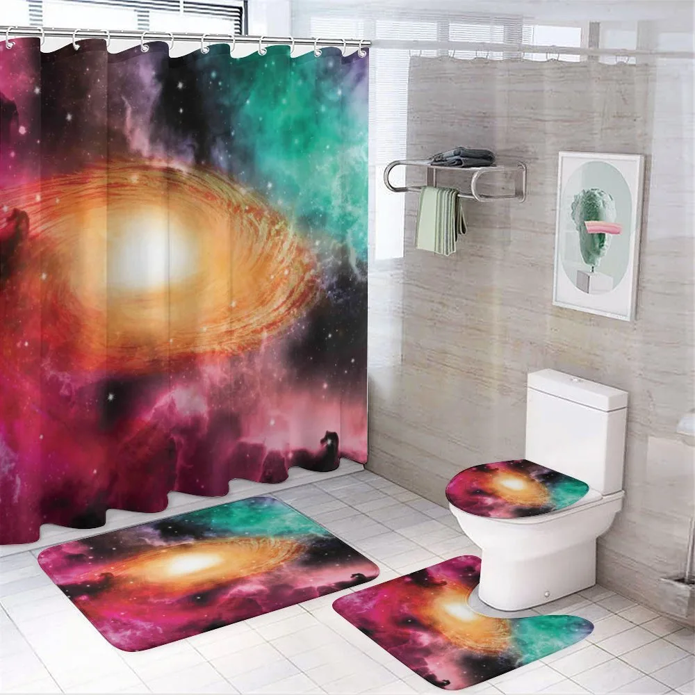 Galaxy Stardust Cosmos — 4-Piece Bathroom Set preview