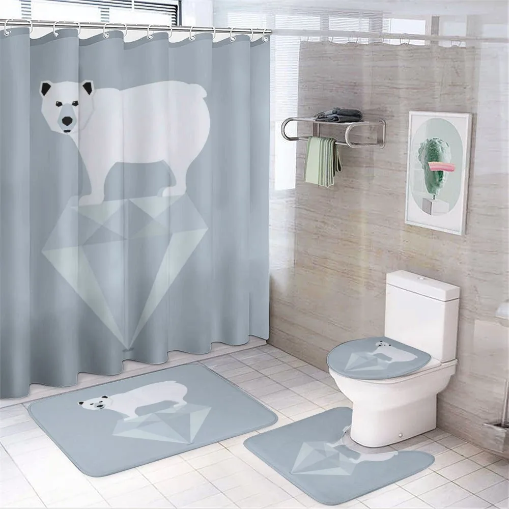 Geometric Animal — 4-Piece Bathroom Set preview