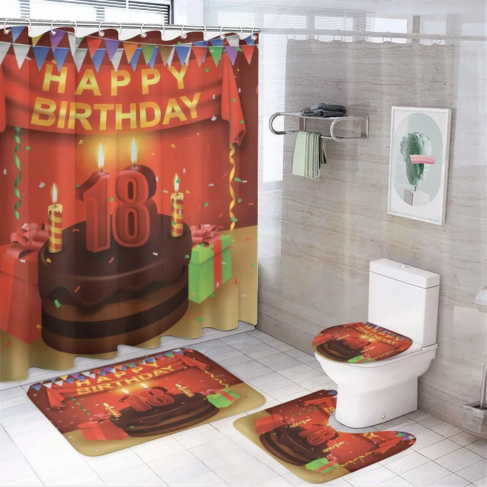 Happy Birthday Cake — 4-Piece Bathroom Set preview