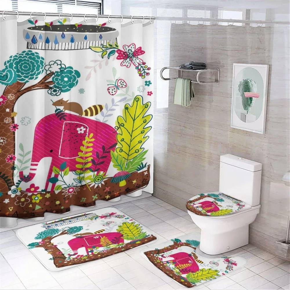 Jungle Animals Elephant — 4-Piece Bathroom Set preview