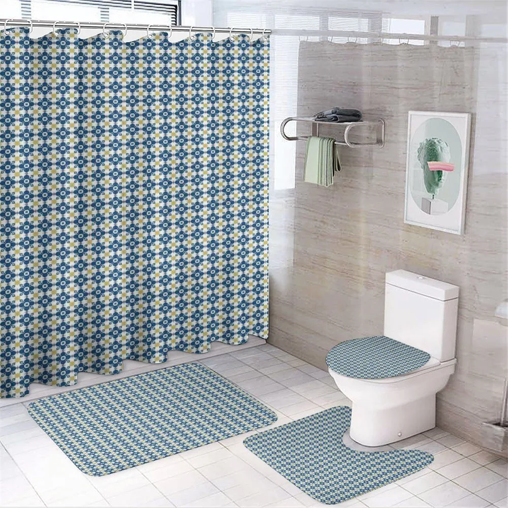 Traditional Azulejo Tile — 4-Piece Bathroom Set preview