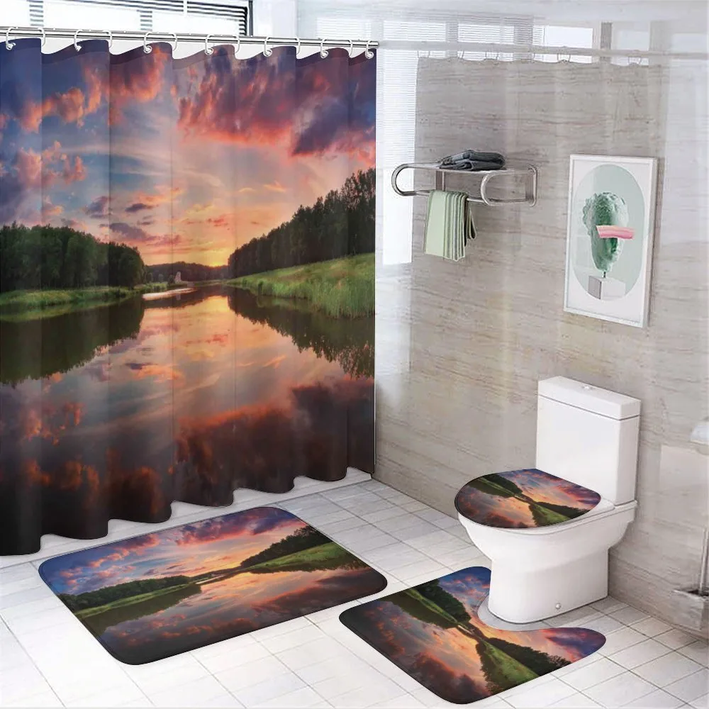 Ukraine Scenic Panorama — 4-Piece Bathroom Set preview